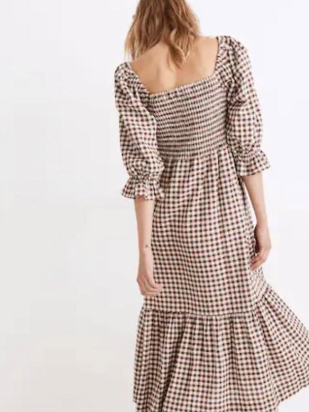 Madewell Gingham Fall dress - Picture 4 of 4